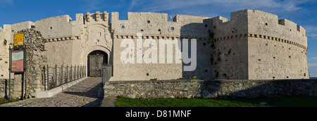 Italy Puglia Gargano National Park  Monte Sant'Angelo: the Castle Stock Photo