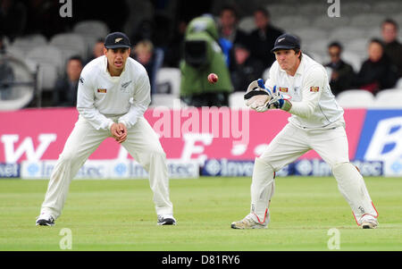 London, UK. 17th May 2013. BJ Watling in action during the 1st Test between England and New Zealand from Lords Cricket Ground. Stock Photo