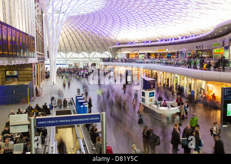 The newly refurbished Kings Cross Station, London, UK. Stock Photo