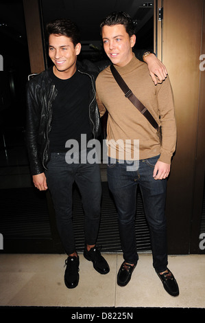 Joey Essex and James Bennewith aka Diags The Only Way Is Essex wrap party held at the The Roof Gardens in Kensington London, Stock Photo