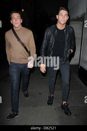 Joey Essex and James Bennewith aka Diags The Only Way Is Essex wrap party held at the The Roof Gardens in Kensington London, Stock Photo