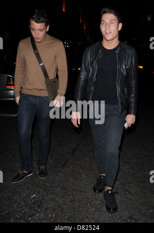 Joey Essex and James Bennewith aka Diags The Only Way Is Essex wrap party held at the The Roof Gardens in Kensington London, Stock Photo