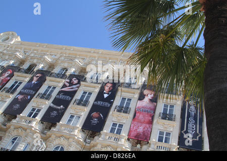 THE GREAT GATSBY MOVIE POSTERS THE GREAT GATSBY FILM POSTERS. CANNES FILM FESTIVAL 2013 CANNES  FRANCE 17 May 2013 Stock Photo