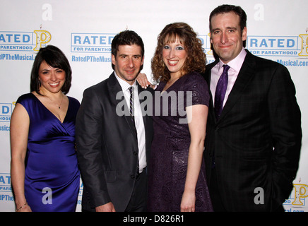 Joanna Young, David Josefsberg, Courtney Balan and Chris Hoch Opening night after party for Off-Broadway's 'Rated P For Stock Photo