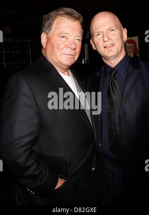 William Shatner and Scott Faris Opening night afterparty for 'Shatner's World: We Just Live In It' held at Sardi's restaurant Stock Photo