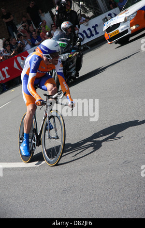Tankink, rabobank rider during the Prologue time trial at the Tour de France 2012 in Liege, Belgium Stock Photo