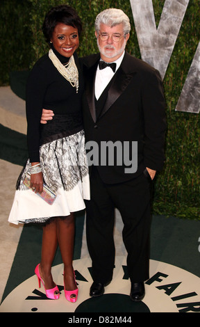 George Lucas 2012 Vanity Fair Oscar Party at Sunset Tower Hotel - Arrivals West Hollywood, California - 26.02.12 Stock Photo