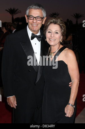 Barbara Boxer and Guest The 23rd annual Palm Springs International Film Festival Awards Gala at The Palm Springs Convention Stock Photo