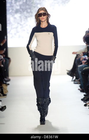 model Mercedes-Benz Fashion Week - Fall 2012 - Lacoste- Runway New York City, USA - 12.02.12 Stock Photo