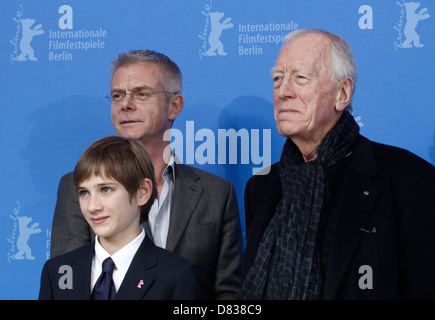 Stephen Daldry, Thomas Horn and Max von Sydow at the 62nd annual Berlin International Film Festival (Berlinale) - 'Extremely Stock Photo