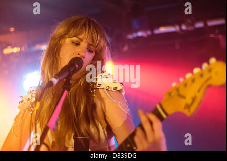 Deap Vally plays Komedia Downstairs as part of The Great Escape Festival 2013 on 17/05/2013 in Brighton. Persons pictured: Lindsey Troy. Picture by Julie Edwards Stock Photo