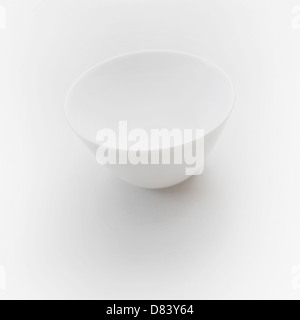 Empty white bowl Stock Photo