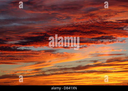Beautiful sky after sunset Stock Photo