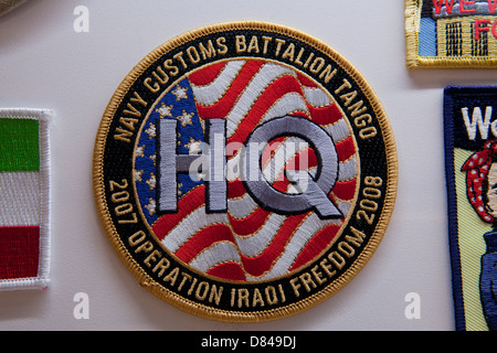 Navy Customs Battalion Tango - Operation Iraqi Freedom patch Stock Photo