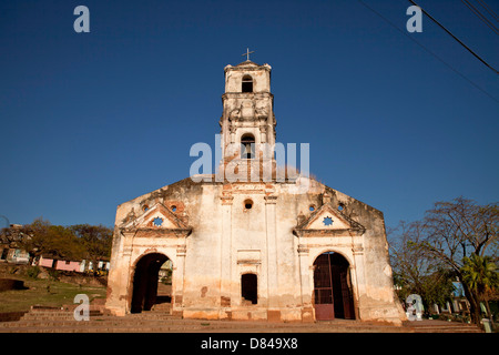 ruin of the church Iglesia de Santa Ana in Trinidad, Cuba, Caribbean Stock Photo