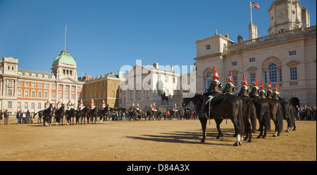 The Changing of the Guards, Horse Guards Parade, London, UK. Stock Photo