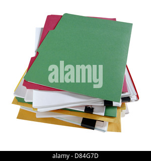 File Folder Stack Stock Photo