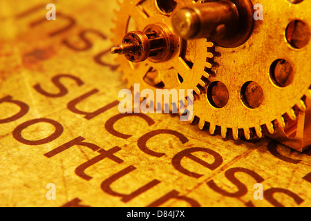 Success text on grunge paper Stock Photo