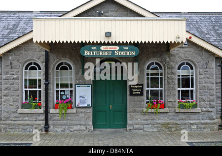 Belturbet Town Old Railway Station, Co Cavan, Ireland, Erne Shannon Waterway Stock Photo