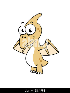 Cute illustration of a pterodactyl. Stock Photo