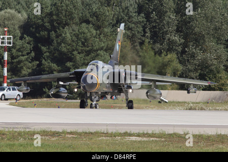 German Air Force Tornado ASSTA aircraft testing enhanced weapons like the small diameter bomb, Manching Air Base, Germany. Stock Photo