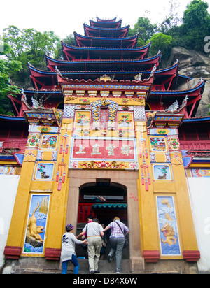 Shibaozhai Pagoda, Zhong County, Yangtze River, China Stock Photo