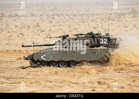 An Israel Defense Force Merkava Mark II main battle tank. Stock Photo