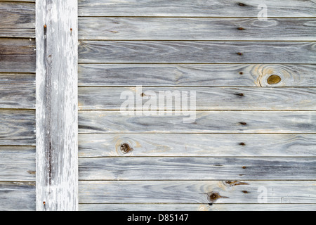 Worn wood from an old warehouse. Stock Photo