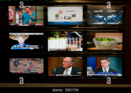 Wall of TV screens - USA Stock Photo