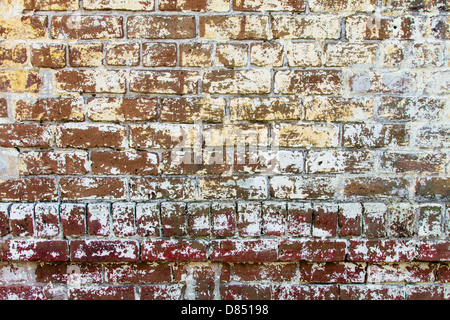 A red brick wall from a building in Savannah, Georgia. Stock Photo