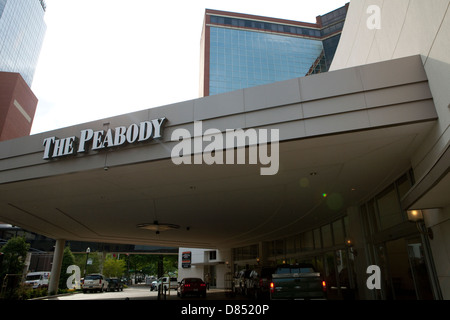 A view of The Peabody Hotel in Little Rock, Arkansas Stock Photo