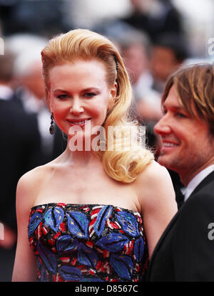 Nicole Kidman and Keith Urban attend Inside Llewyn Davis premiere - The 66th Annual Cannes Film Festival - At the Palais des Fes Stock Photo
