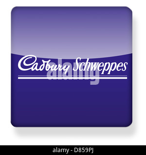 Cadbury Schweppes logo as an app icon. Clipping path included. Stock Photo