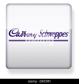 Cadbury Schweppes logo as an app icon. Clipping path included. Stock Photo