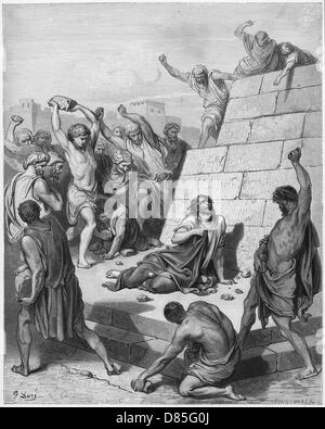 Stoning of Stephen, Acts of the Apostles Stock Photo