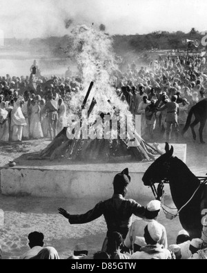 MAHATMA GANDHI (1869-1948) Indian independence leader is cremated in Delhi on the bank of the Sumna River on 31 January 1948  after his murder by Nathuram Godse. Stock Photo