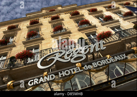 The Regent Grand Hotel in Bordeaux France Stock Photo