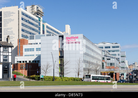Sheffield Hallam University buildings in the centre of Sheffield Stock Photo