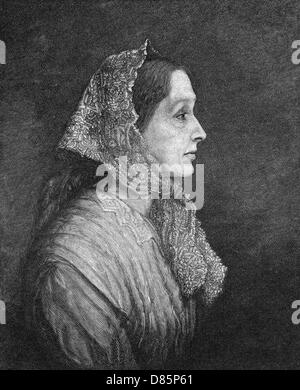 Emily Lady Tennyson, wife of the poet Alfred Tennyson Born Emily Stock ...