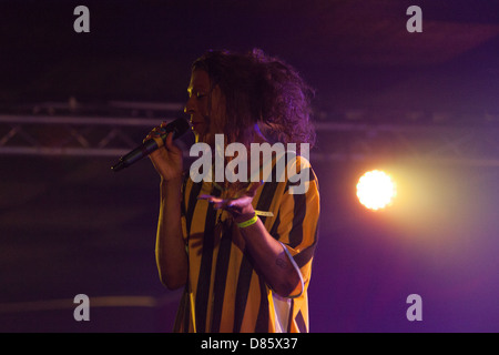 Mykki Blanco (Michael Quattlebaum Jr.), rapper, performance artist, and poet performing at ATP festival, Sussex , UK Stock Photo