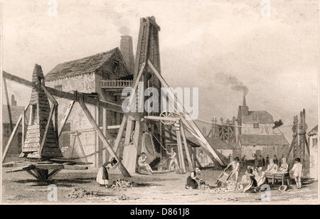 Copper mine at Colcoath, Camborne, Cornwall Stock Photo