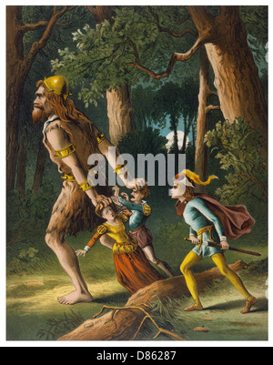 Fairy tale, Jack the Giant Killer Stock Photo