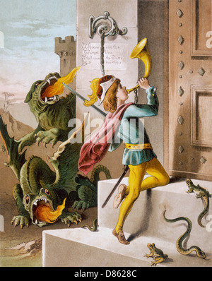 Fairy tale, Jack the Giant Killer Stock Photo