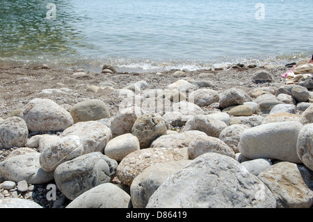 Rocky beach, Yalta, Crimea, Ukraine, Eastern Europe Stock Photo