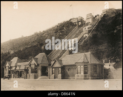 The Leas Lift at Folkestone, Kent Stock Photo