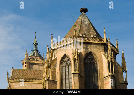 France Alsace Colmar Saint Martin church Stock Photo