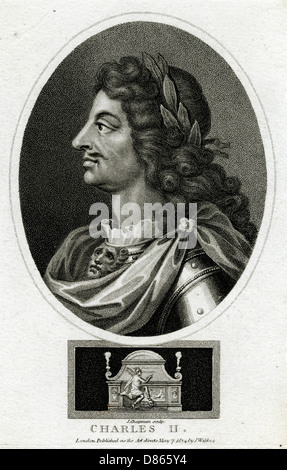 Charles II of England, British Royalty Stock Photo