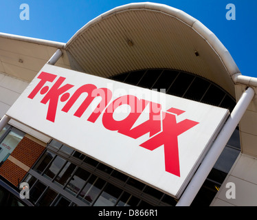 Branch of TK Maxx in large shopping centre Mansfield Nottinghamshire England UK Stock Photo