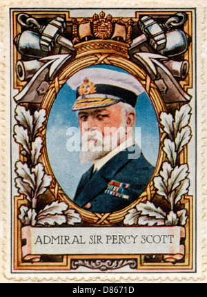 Admiral Sir Percy Scott / Stamp Stock Photo