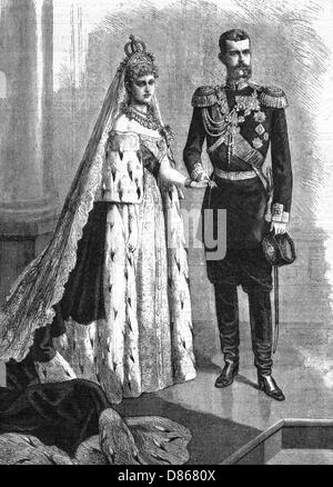 Duke Sergei Alexandrovich and Elizabeth of Hesse Stock Photo